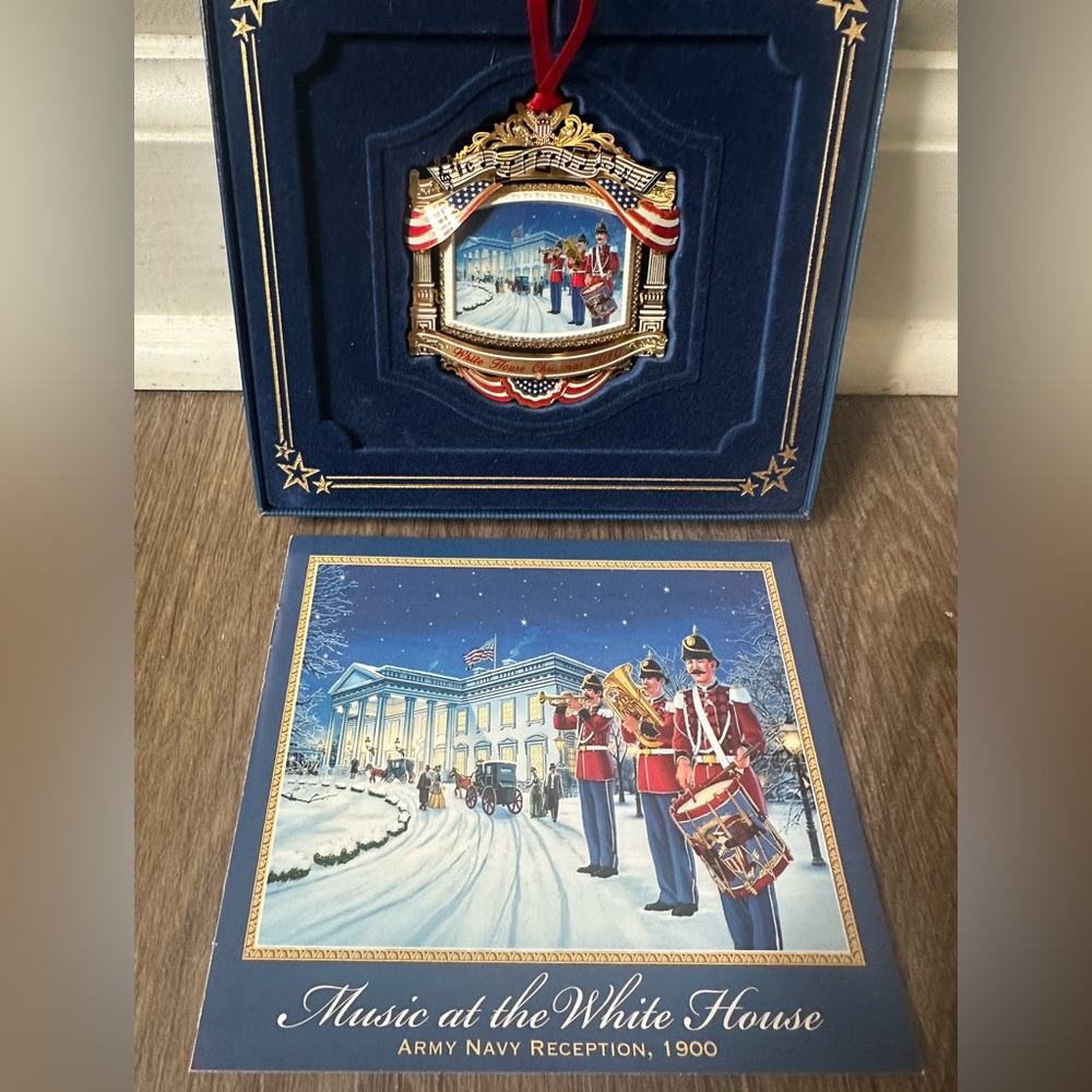 2010 White House Christmas Ornament depicts Army- Navy Reception 1900